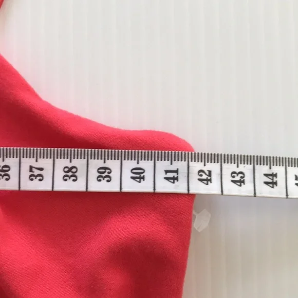 GAZE womens L spaghetti strap ruched red top NEW stretchy fabric - Picture 9 of 15